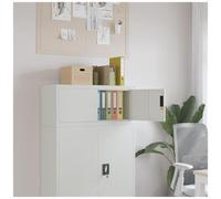 VIDAXL - Armadio Classificatore Grigio Chiaro 90x40x40 Cm In Acciaio