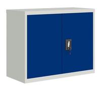 VIDAXL - Armadio Classificatore Grigio Chiaro E Blu 90x40x70 Cm Acciaio