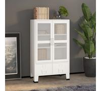 vidaXL Armadio Classificatore Industriale Bianco 70x40x115 cm Metallo
