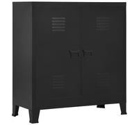 VIDAXL - Armadio Classificatore Industriale Nero 90x40x100 cm in Acciaio