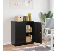 VidaXL Armadio Classificatore Nero 79x40x90 cm in Acciaio
