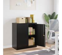vidaXL Armadio Classificatore Nero 79x40x90 cm in Acciaio