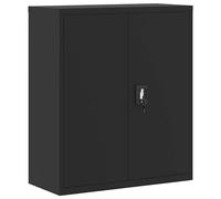 vidaXL Armadio Classificatore Nero 90x40x105 cm in Acciaio