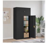 VIDAXL - Armadio Classificatore Nero 90x40x180 Cm In Acciaio