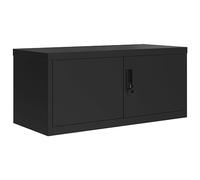 vidaXL Armadio Classificatore Nero 90x40x40 cm in Acciaio