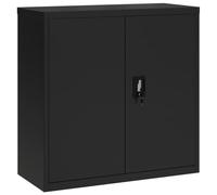 vidaXL Armadio Classificatore Nero 90x40x90 cm in Acciaio