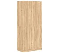 vidaXL Armadio Compatto Elegante Robusto con Scomparto e Asta Arredo Guardaroba Appendiabiti Organizer Casa Rovere Sonoma 90x52x200 cm in Truciolato