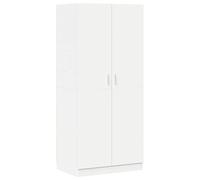 vidaXL Armadio Compatto Elegante Robusto con Scomparto e Asta Arredo Guardaroba Appendiabiti Organizer Casa Bianco 80x52x180 cm in Multistrato