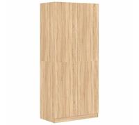 vidaXL Armadio Compatto Elegante Robusto con Scomparto e Asta Arredo Guardaroba Appendiabiti Organizer Casa Rovere Sonoma 90x52x200 cm in Truciolato