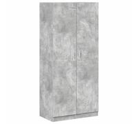 vidaXL Armadio Compatto Elegante Robusto con Scomparto e Asta Arredo Guardaroba Appendiabiti Organizer Casa Grigio Cemento 90x52x200 cm in Truciolato