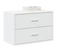 vidaXL Armadio con 2 Cassetti Bianco 60x31x40 cm in Legno Multistrato, armadietto, credenza, Armadio Buffet credenza, vetrina, Mobile Soggiorno