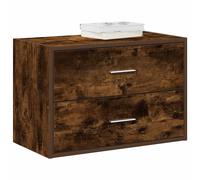 vidaXL Armadio con 2 Cassetti in Rovere Fumo 60x31x40 cm in Truciolato