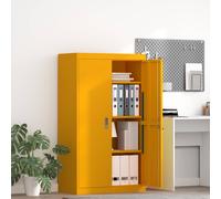 vidaXL Armadio con archiviazione 2 pcs Giallo senape 80 x 40 x 140 cm