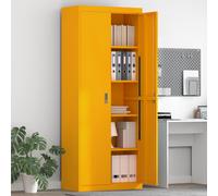 vidaXL Armadio con archiviazione 2 pcs Giallo senape 80 x 40 x 200 cm