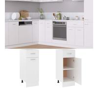 vidaXL Armadio con Cassetto “Lyon” Bianco 30x46x81,5 cm