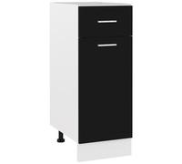 VIDAXL - Armadio con Cassetto Lyon Nero 30x46x81,5 cm
