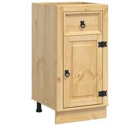 vidaXL Armadio con cassetto miele 40 x 46 x 81,5 cm, legno di pino massiccio, cucina, design rettangolare, stile tradizionale, piedini regolabili, ampio spazio per tutti i tuoi utensili da cucina