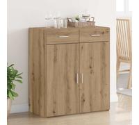 vidaXL Armadio con cassetto rovere artigianale 80 x 42.5 x 93.5 cm