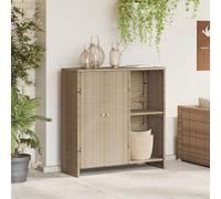 vidaXL Armadio con lo scaffale Beige 100 x 36 x 102 cm Rattan