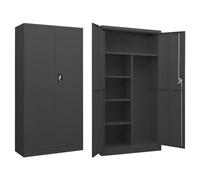 vidaXL Armadio con Ripiani Antracite 90x40x180 cm in Acciaio