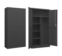 vidaXL Armadio con Ripiani Antracite 90x40x180 cm in Acciaio