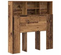 vidaXL Armadio con testiera in Legno Vecchio, 100 x 19 x 103,5 cm. Ha Uno Spazio di stoccaggio Moderno e Rettangolare con Ripiani in Legno. È di Un Bel Marrone ingegnerizzato ed è Facile da Montare.