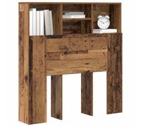 vidaXL Armadio con testiera in Legno Vecchio, 100 x 19 x 103,5 cm. Ha Uno Spazio di stoccaggio Moderno e Rettangolare con Ripiani in Legno. È di Un Bel Marrone ingegnerizzato ed è Facile da Montare.