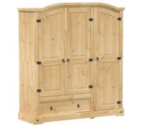 AX Armadio Rustico Stile Messicano Corona 151,5x52x170cm Marrone Abiti + 4005663
