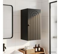 vidaXL Armadio da bagno a muro ALKMAAR Nero 30 x 31 x 59 cm