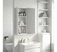 vidaXL Armadio da bagno a muro Bianco 30 x 14 x 70 cm