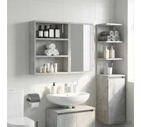 vidaXL Badkamer wandkast Beton Grijs 40 x 10 x 50 cm