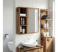 vidaXL Armadio da bagno a muro Legno vecchio 20 x 16 x 62,5 cm