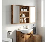 vidaXL Armadio da bagno a muro Legno vecchio 40 x 10 x 60,5 cm, Mobile bagno moderno, ripiano rettangolare, storage funzionale, soluzione salvaspazio, design elegante