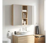vidaXL Armadio da bagno in rovere Sonoma, 20 x 16 x 62,5 cm, mobile da bagno moderno, scaffale rettangolare, pratico ripostiglio, salvaspazio, arredamento contemporaneo