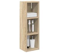 vidaXL Armadio da bagno a muro Rovere Sonoma 20 x 16 x 62,5 cm