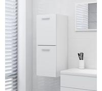 vidaXL Armadio da Bagno Bianco 30x30x80 cm in Legno Multistrato