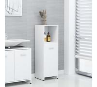 vidaXL Armadio da bagno, 30 x 30 x 95 cm, colore: bianco