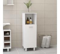 vidaXL Armadio da Bagno Bianco 30x30x95 cm in Legno Multistrato