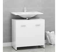vidaXL Armadio da Bagno Bianco 60x33x61 cm in Legno Multistrato