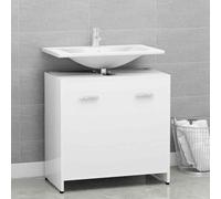 vidaXL Armadio da Bagno Bianco 60x33x61 cm in Legno Multistrato