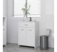 vidaXL Armadio da Bagno Bianco 60x33x80 cm in Legno tecnico