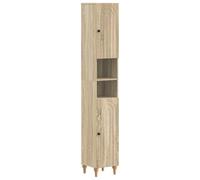 vidaXL Armadio da Bagno con Ripiano Aperto ALKMAAR Rovere Sonoma