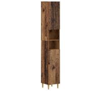 vidaXL Armadio da Bagno con Ripiano Aperto ARNHEM Legno antico