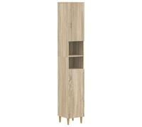 vidaXL Armadio da Bagno con Ripiano Aperto ARNHEM Rovere Sonoma