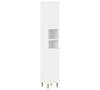 vidaXL Armadio da Bagno con Ripiano Aperto DELFT Bianco