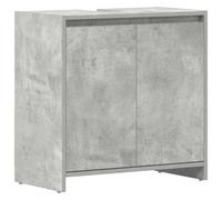 vidaXL Armadio da Bagno Dispensa Scaffalatura Armadietto Mobiletto Arredo Mobile Scaffale Arredamento Madia Grigio Cemento Truciolato