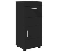 vidaXL Armadio da bagno in legno ingegnerizzato nero 37 x 31.5 x 82 cm, mobili da interno super resistenti e spaziosi. Perfetto per tenere in ordine asciugamani e prodotti per la cura personale. Ide