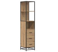 vidaXL Armadio da Bagno - Mobili in stile industriale e design contemporaneo per un bagno moderno e funzionale. Organizzatori rettangolari perfetti per soluzioni di stoccaggio in loft.