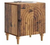 vidaXL Armadio da comodino, 2 pezzi, legno antico, 43 x 34,5 x 50 cm, comodino chic rettangolare, comodino moderno, ampio stoccaggio, compatto, pratico mobile per la camera da letto