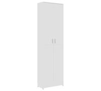 vidaXL Armadio per Ingresso Bianco 55x25x189 cm in Legno Multistrato